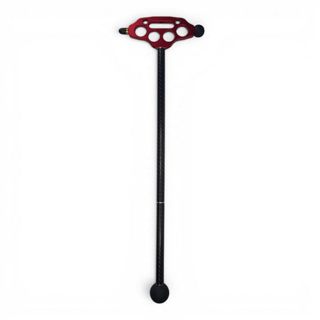 Anson PDR Tactical Blending Hammer with a red anodized aluminum head, carbon fiber handle, and rubber tips for PDR work.