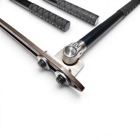 Anson PDR black anodized tactical extension handles with X grip, 12", 18", 24" sizes, and a metal attachment for leverage control.