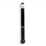 Anson PDR Tactical Grip 3 Handle Set with black X-flock rubber grip and silver connector.