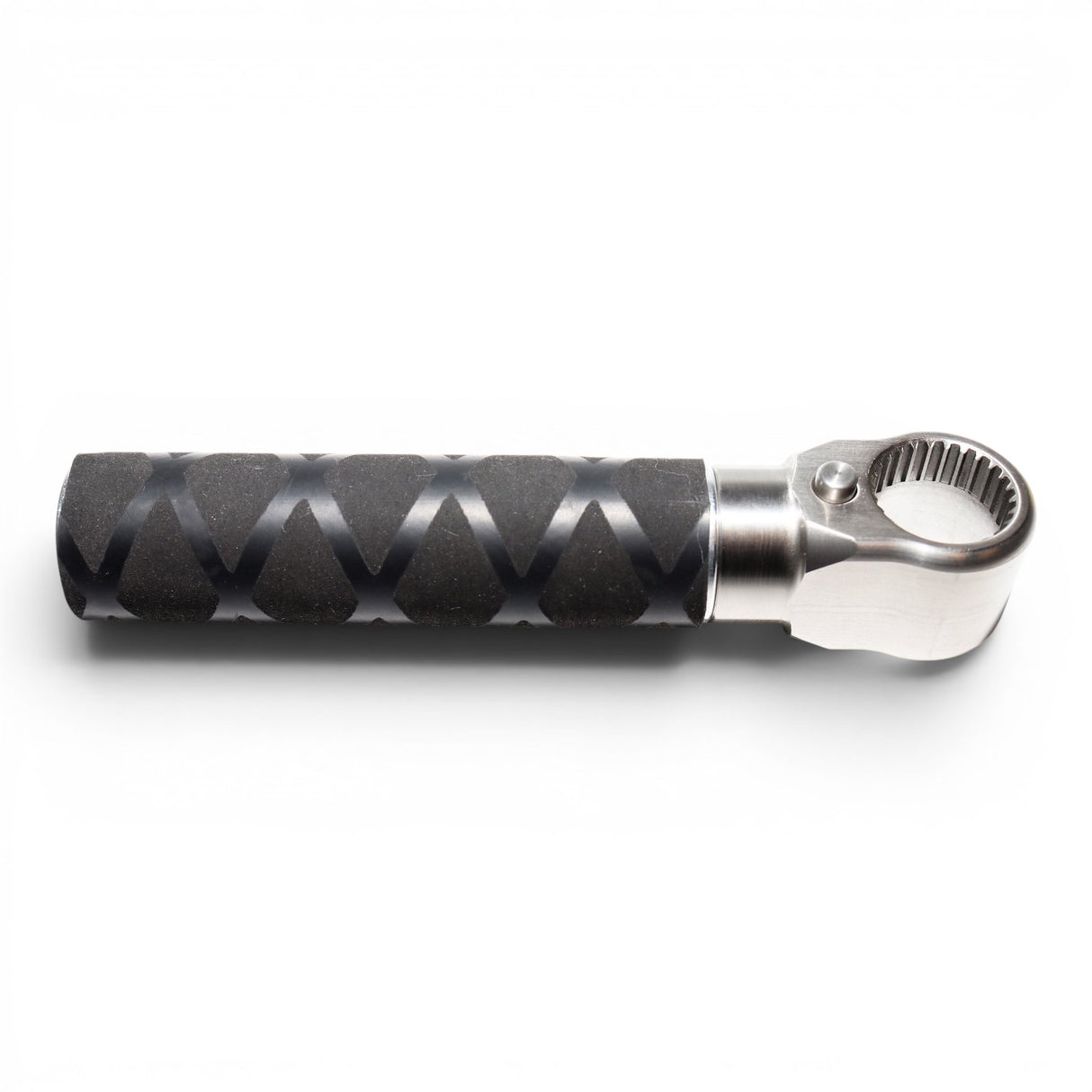 Anson PDR Tactical Guerrilla Grip handle with stainless steel end and textured black grip.