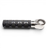 Anson PDR Tactical Guerrilla Grip handle with stainless steel end and textured black grip.