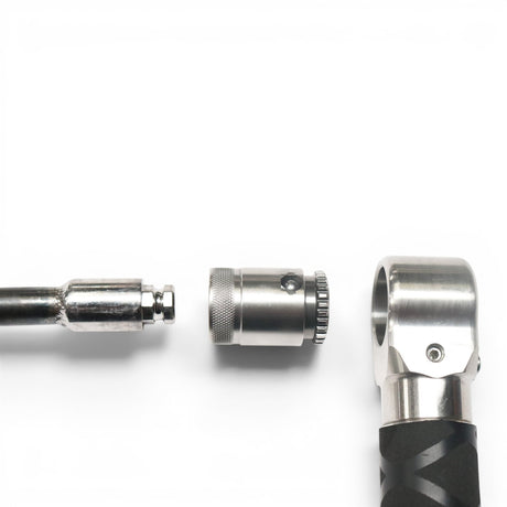 Anson PDR Tactical Guerrilla Grip Ultra Dent Tools hub adapter with duel locking mechanism. Silver metal.