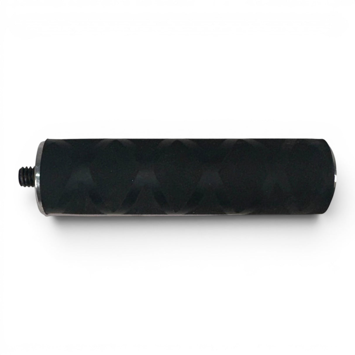 Anson PDR black tactical knurled handle extension with 5/16-18 thread and X-grip installed.