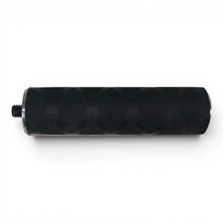 Anson PDR black tactical knurled handle extension with 5/16-18 thread and X-grip installed.