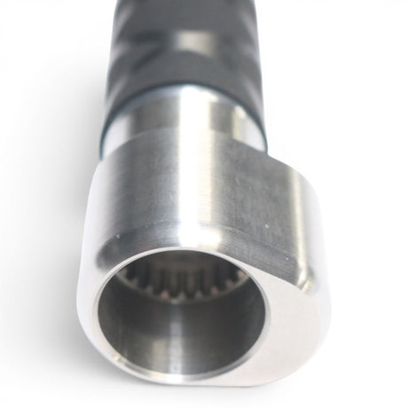 Anson PDR tactical inline grip handle with X-FLOCK rubber grip, stainless steel and aluminum construction.