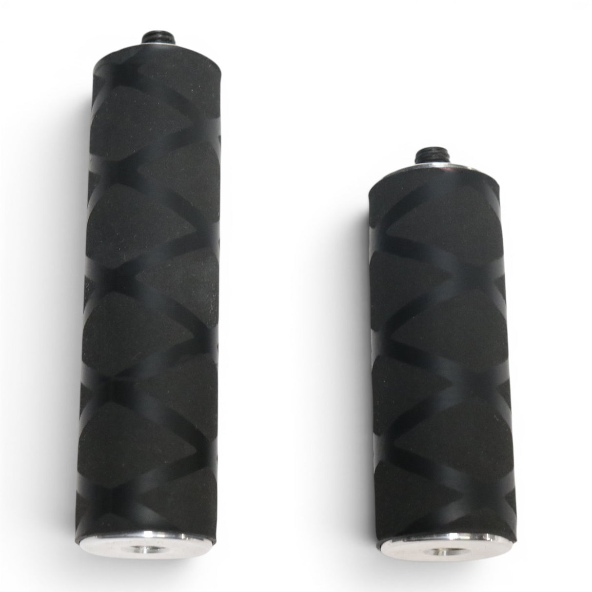 Anson PDR tactical knurled handle extensions with X-grip, black aluminum, 5/16-18 thread, available in 3"-6" lengths.