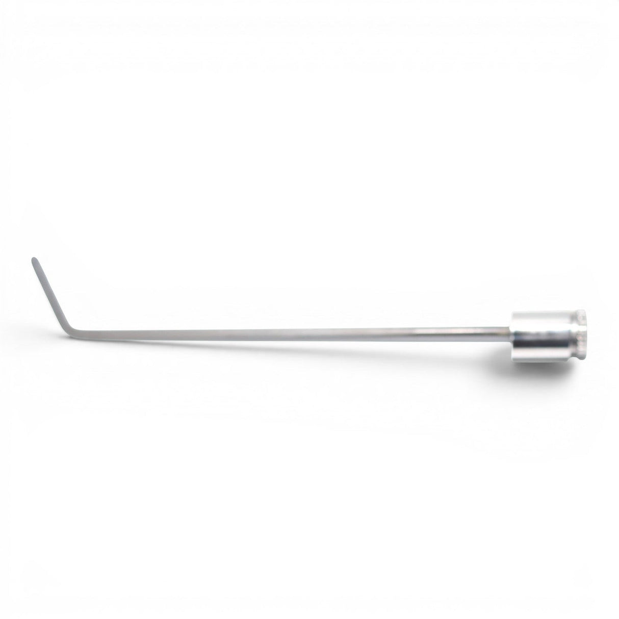 Anson PDR TEQUILA 7/32 Cyclone hub tool with a bent tip for tight access, silver metal.