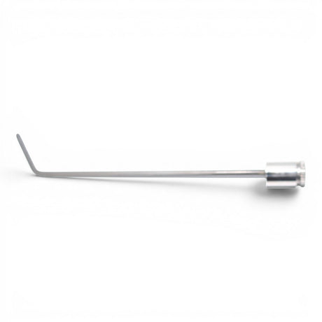 Anson PDR TEQUILA 7/32 Cyclone hub tool with a bent tip for tight access, silver metal.