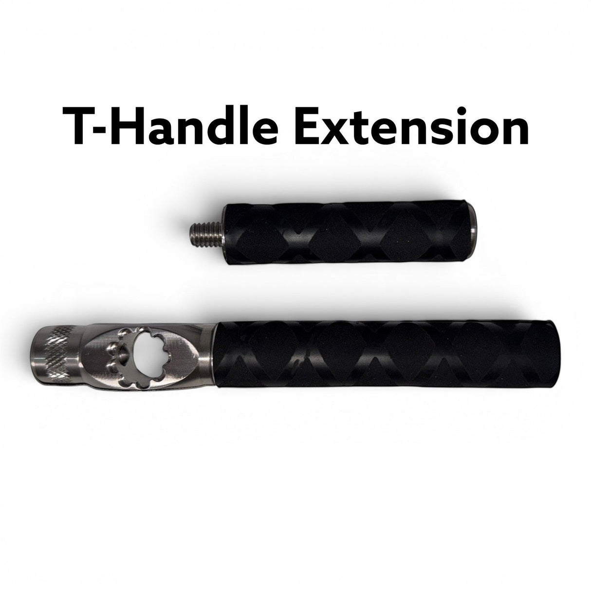 Anson PDR Tequila Econoline compact indexing handle with stainless steel head and black x-grip textured handle