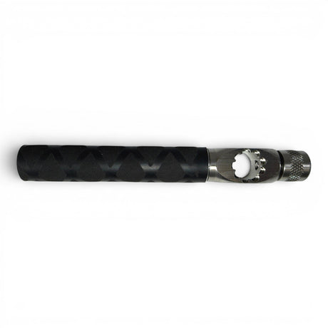 Anson PDR Tequila Econoline compact indexing handle with black x-grip and stainless steel push-button hub mechanism.
