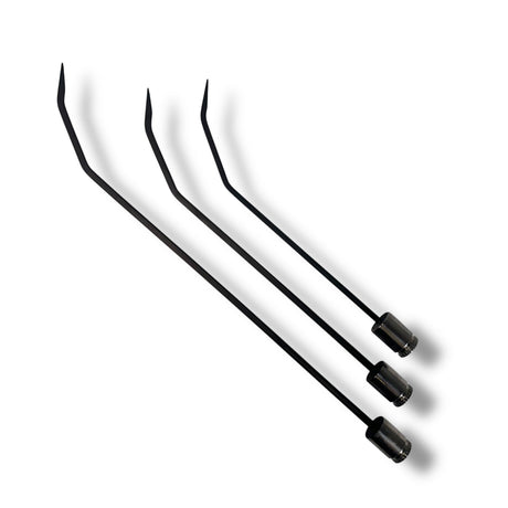 Anson PDR Tequila DG door handle set of 3 with tactical inline grip handles and sharp tips. Made of flexible spring steel.