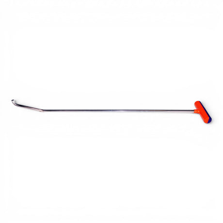 Anson PDR Tequila double bend stainless steel PDR rod with interchangeable tip and orange T-handle. 18"-48" lengths.