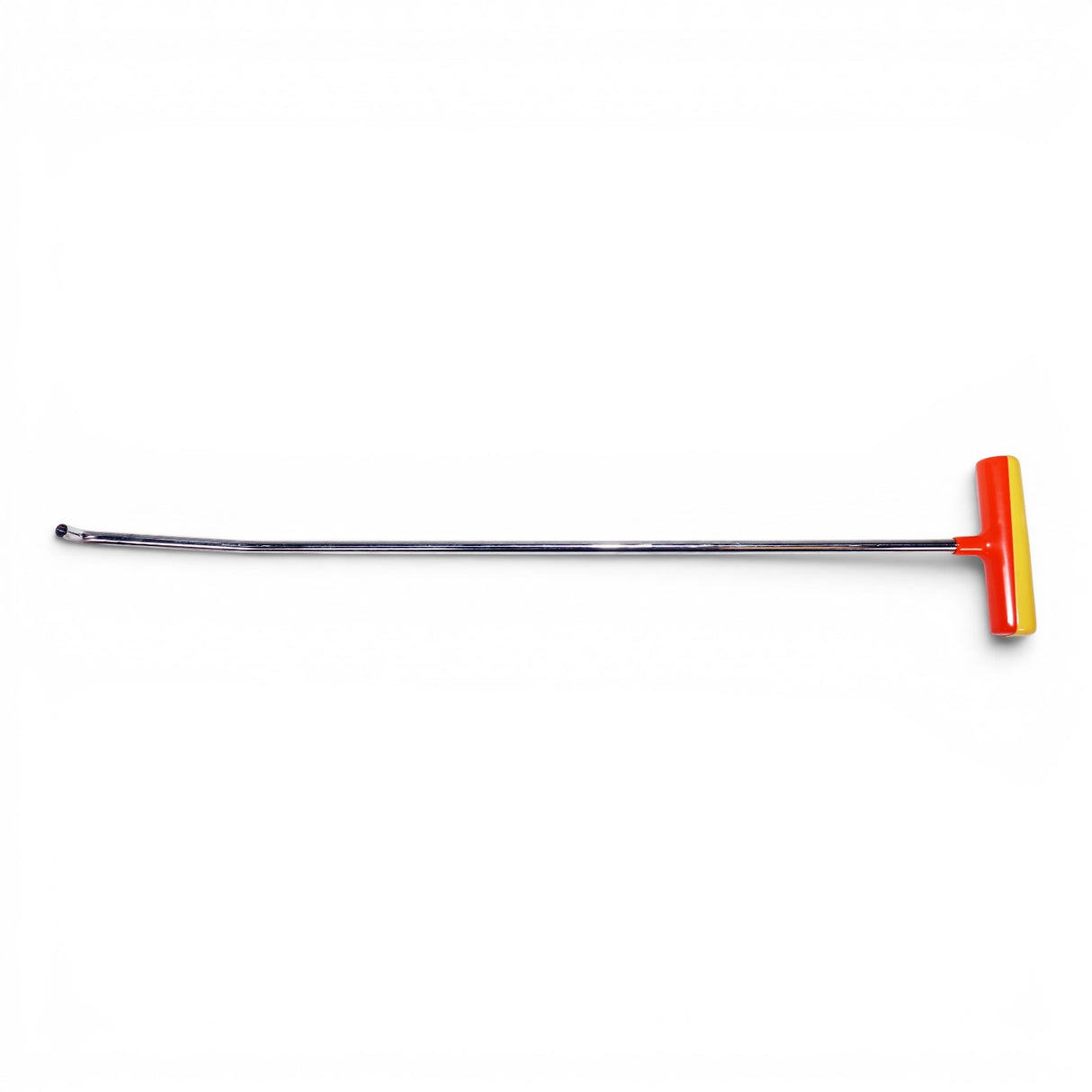 Anson PDR Tequila double bend stainless steel rod with interchangeable tip and red/yellow T-handle. 18"-48" lengths.