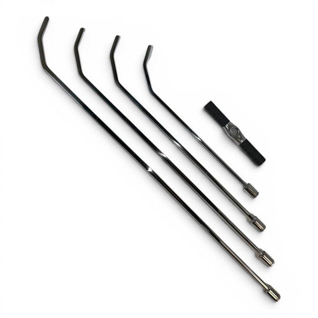 Anson PDR stainless steel double shot blade hub set with tactical T-handle and five dent repair rods.