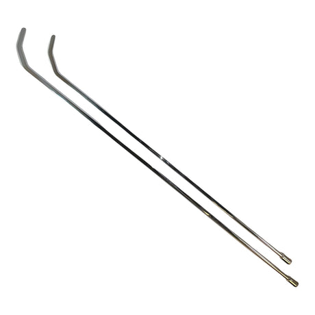 Anson PDR TEQUILA DOUBLE SHOT BLADE HUB XL SET stainless steel rods with double bend and blade tips.