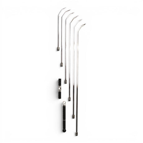 Anson PDR TEQUILA DOUBLE SHOT SHARP HUB FULL SET with tactical T-handle and tactical grip, stainless steel PDR rods.