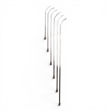 Anson PDR TEQUILA DOUBLE SHOT SHARP HUB FULL SET stainless steel shaved shaft PDR tools without handles.