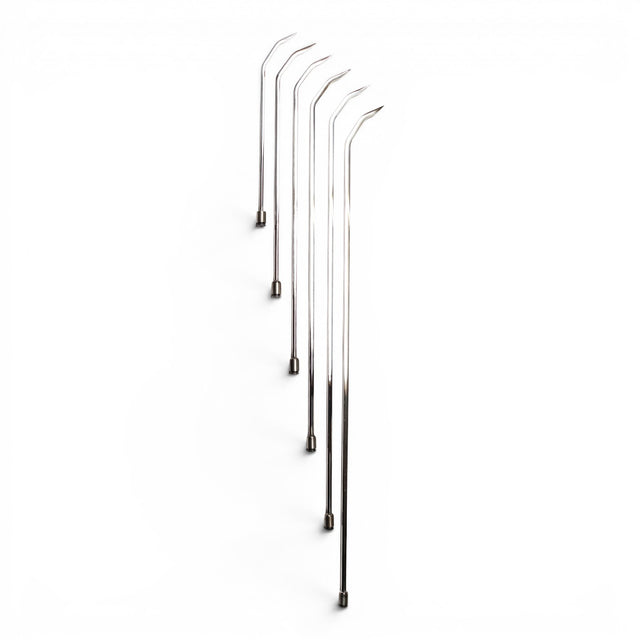 Anson PDR TEQUILA DOUBLE SHOT SHARP HUB FULL SET stainless steel shaved shaft PDR tools without handles.