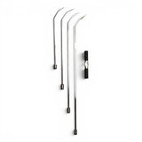 Anson PDR stainless steel double shot sharp hub set with tactical T-handle and four double-bend rods.