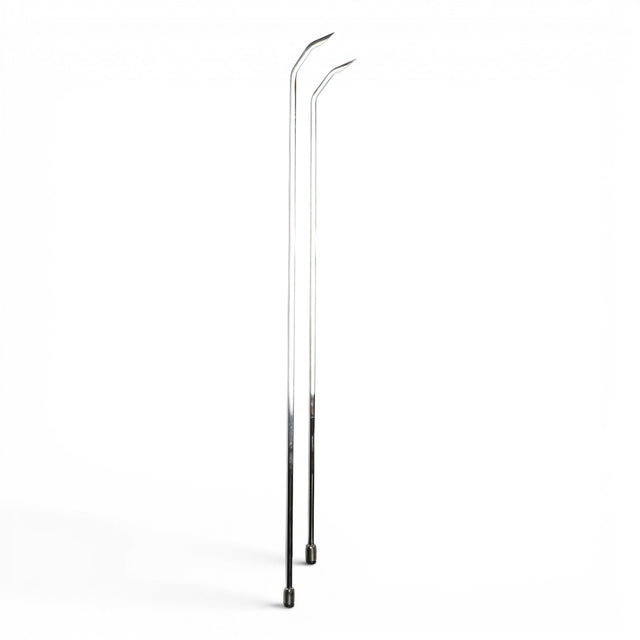 Anson PDR TEQUILA DOUBLE SHOT SHARP HUB XL SET stainless steel rods with double bend and sharp tips.