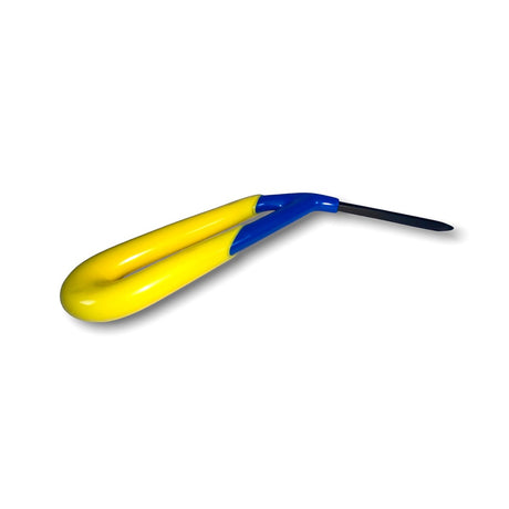 Anson PDR Tequila FvD Diamond tip 3 inch PDR hand tool with yellow and blue handle.