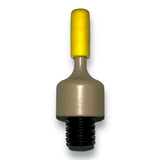 Anson PDR Tequila Galaxy Tan Peek tip with yellow protective cover and threaded base for PDR tools.