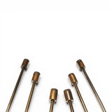 Anson PDR Tequila Indexing Hub Arched Hand Tool 5/16" Hub Set, brass, set of 6