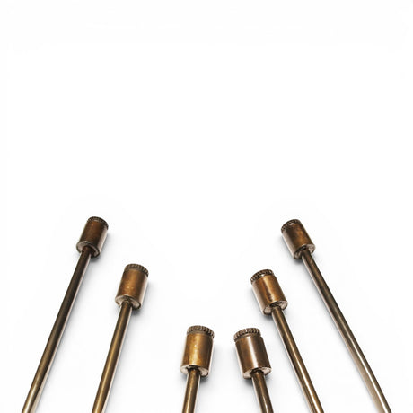Anson PDR Tequila Indexing Hub Arched Hand Tool 5/16" Hub Set, brass, set of 6