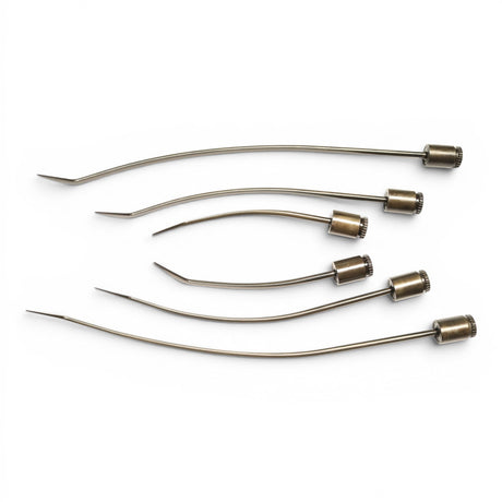 Anson PDR Tequila Indexing Hub Arched Hand Tool 1/4" set of 6 metal PDR tools with threaded ends.