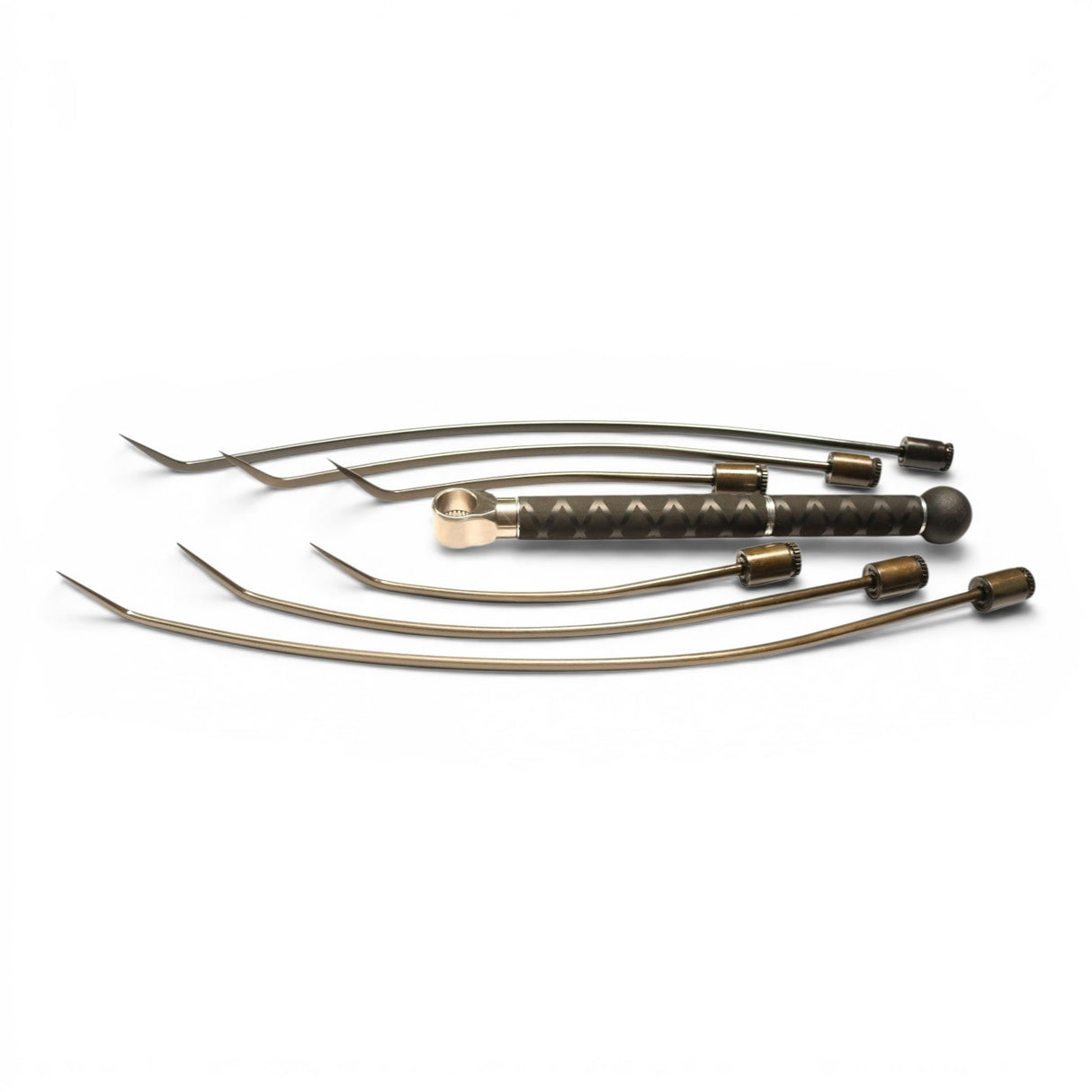 Anson PDR Tequila Indexing Hub Arched Hand Tool set with 5/16" hub and tactical handle. Includes multiple arched metal rods.
