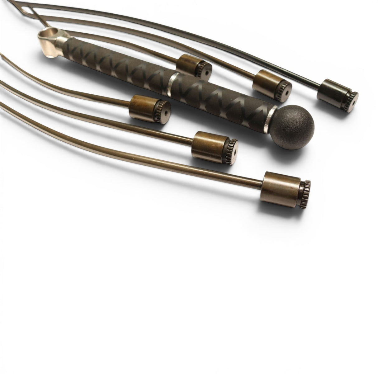 Anson PDR Tequila Indexing Hub Arched Hand Tool with tactical handle and 5/16" hub set. Metal rods with bronze-toned ends.