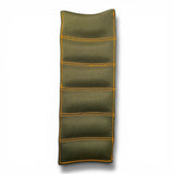 Anson PDR Tequila Leverage Pillow, a green webbing tool with orange stitching, used for dent removal and panel adjustment.