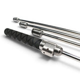 Anson PDR Tequila Pivot Pick HUB Set with inline tactical handle, featuring stainless steel rods and a black textured grip.