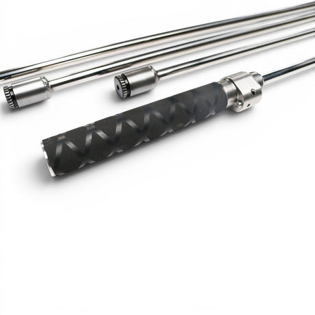Anson PDR Tequila Pivot Pick HUB Set with inline tactical handle, featuring stainless steel rods and a black textured grip.