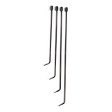 Anson PDR Tequila Pivot Pick HUB set featuring four black metal picks with 65-degree angles and tactical handles.