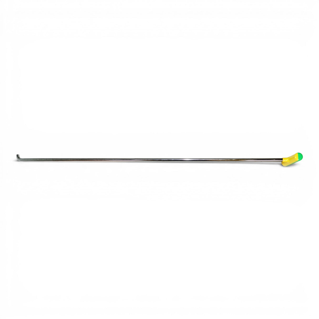 Anson PDR Tequila single bend stainless steel PDR rod with interchangeable tip and yellow/green handle.