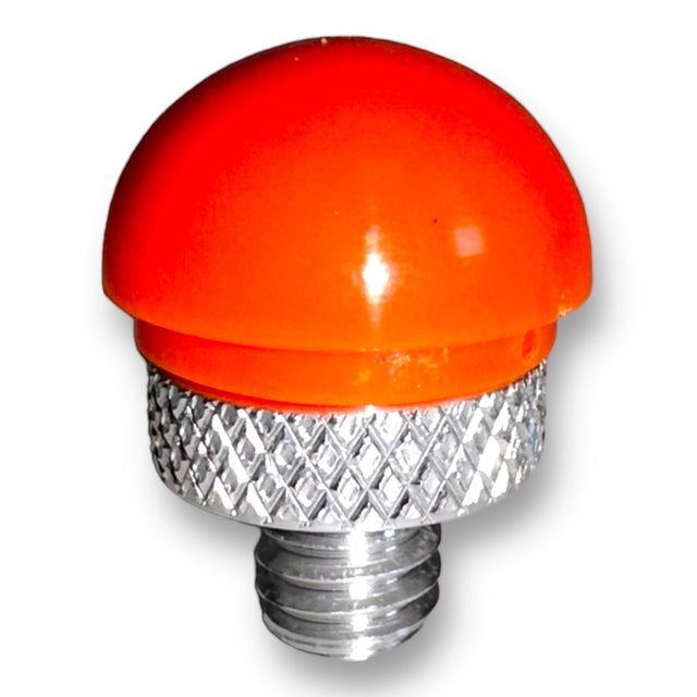 Anson PDR Tequila "Sunrise" soft tip with aluminum base, high visibility orange urethane, 3/4 inch diameter.