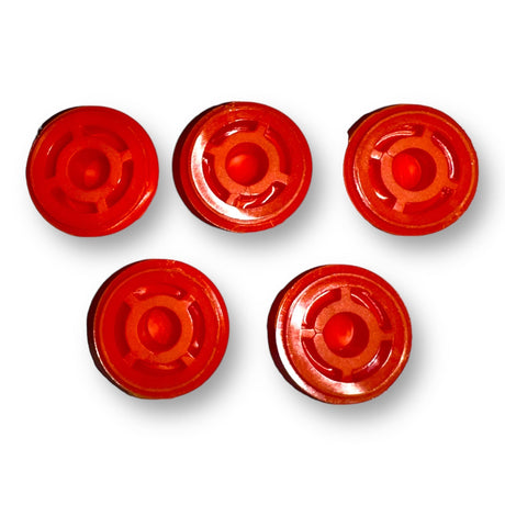 Anson PDR Tequila Sunrise soft tips, high visibility orange urethane, 3/4 inch diameter, for pushing, blending, or knocking down.