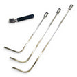 Anson PDR Tequila Tools Door Lord blade Hub Set with End Game handle, three metal rods with curved tips and a textured handle.