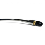Anson PDR Tequila Tools Door Lord compact stainless steel PDR rod with a black apple tip and gold textured collar.