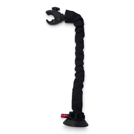Anson PDR The Claw heat gun mount with a flexible spinal cord arm and a 4.5 inch manual suction cup base.