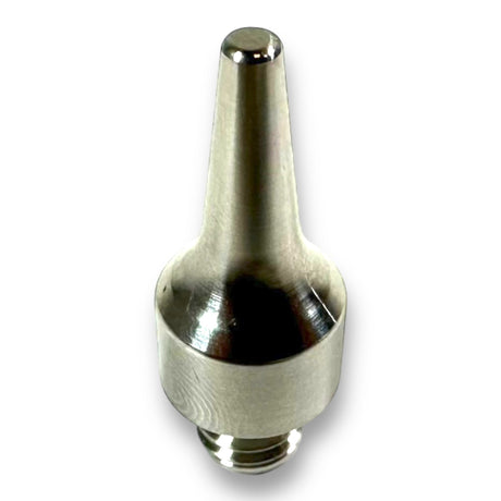 Anson PDR Dead Dent Tools titanium PDR knockdown tip with polished finish and threaded base.