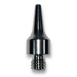 Anson PDR Silencer Tip knockdown tool made of polished titanium with a 5/16-18 thread.