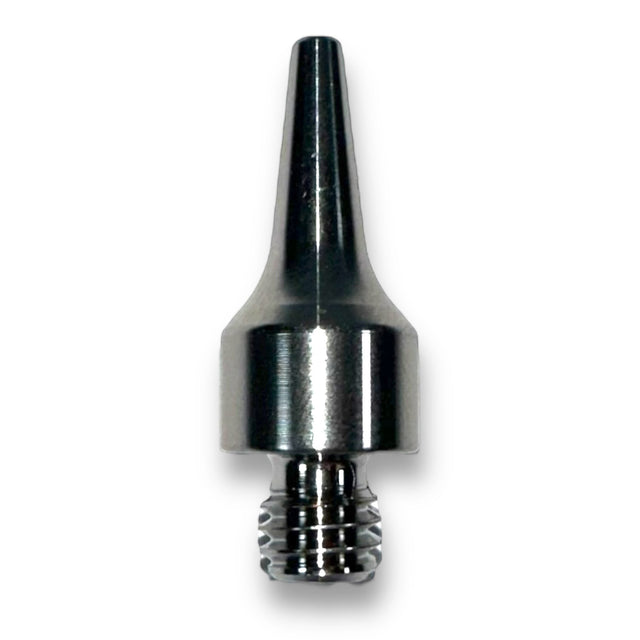 Anson PDR Silencer Tip knockdown tool made of polished titanium with a 5/16-18 thread.