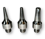 Anson PDR Set 1 titanium PDR tips: Pee Wee, Firing Pin, and Silencer. Polished finish.