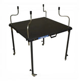 Anson PDR TK Tools hood stand with an anthracite work surface, four adjustable clamping fixtures, and locking casters.