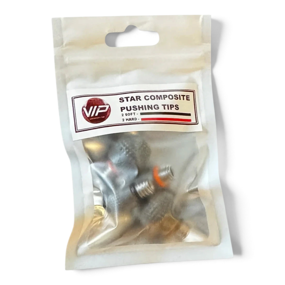 Anson PDR VIP Star Series set of four composite and rubber pushing tips for dent repair in a sealed plastic bag.