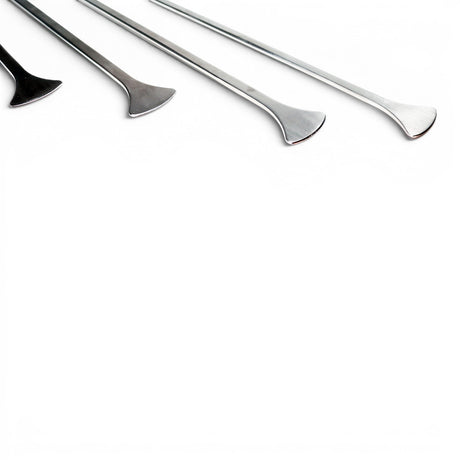 Anson PDR Tequila Stainless Steel Whale Tail PDR tools, 3/4" diameter with sharpened tips for cutting glue.