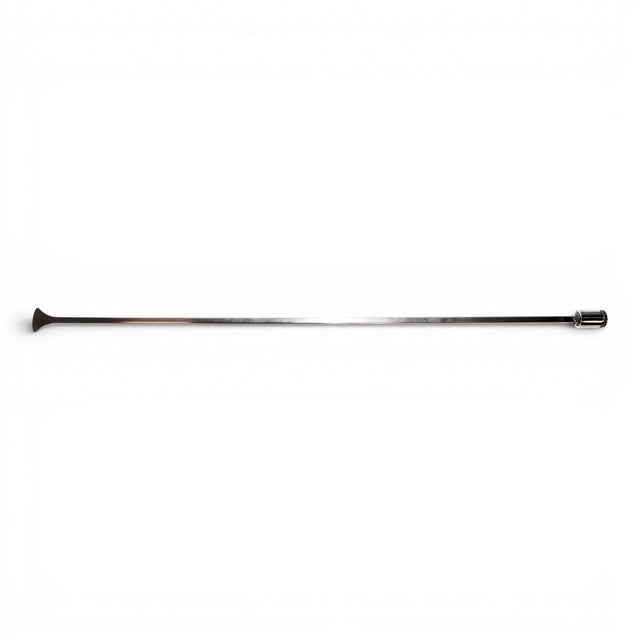 Anson PDR Tequila Stainless Steel Whale Tail PDR Rod, 28" long with sharpened tip and hub end.