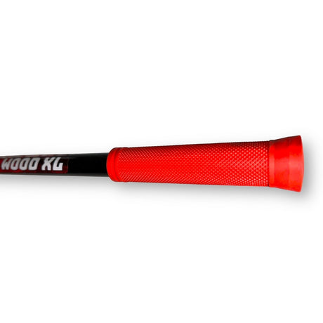 Anson PDR Dead Dent Tools The Wood XL carbon fiber hail rod featuring a textured red comfort grip handle